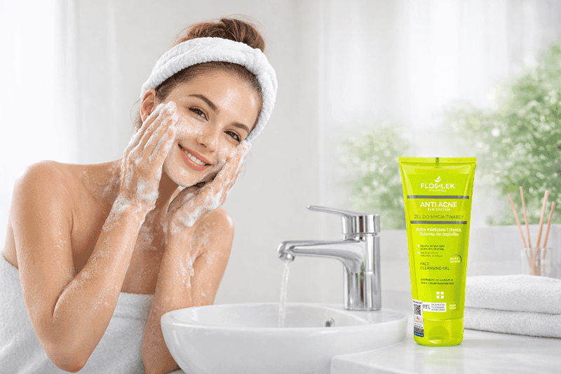 Hướng dẫn sử dụng sữa rửa mặt Floslek đúng cách để hết mụn