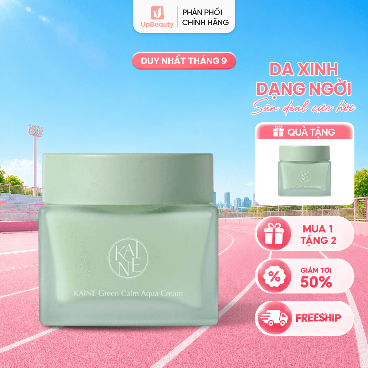 Kem Dưỡng Ẩm KAINE Green Calm Aqua Cream 70ml Hỗ Trợ Làm Dịu Da, Phục Hồi Da Nhạy Cảm