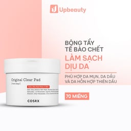 Bông Tẩy Tế Bào Chết COSRX One Step Original Clear Pad Làm Sạch Và Dịu Da, Hỗ Trợ Cải Thiện Mụn 70 Miếng