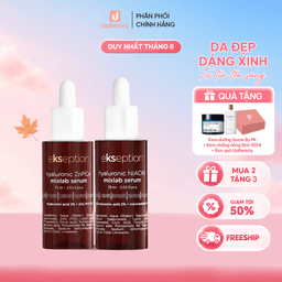 Bộ Đôi Hỗ Trợ Giảm Mụn, Mờ Thâm & Cải Thiện Lỗ Chân Lông Ekseption (Kẽm + Hyaluronic Niacin)