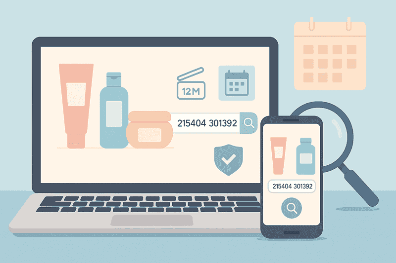Web check hạn sử dụng mỹ phẩm: Cách check date nhanh, dễ làm