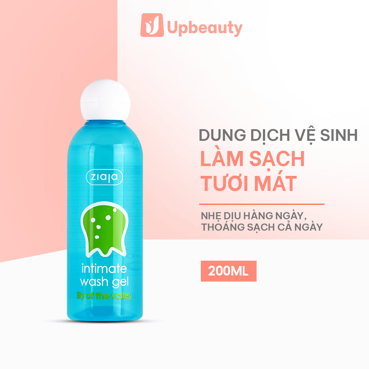Dung Dịch Vệ Sinh Phụ Nữ Intimate Ziaja Hoa Lan Chuông Thơm Mát Dịu Nhẹ, Dưỡng Ẩm Sâu 200ml - ảnh 2
