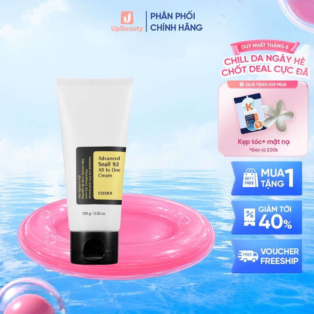 Kem Dưỡng Ẩm COSRX Advanced Snail 92 All in One Cream Bổ Sung Dưỡng Chất, Cấp Ẩm Và Làm Đẹp Da 100g