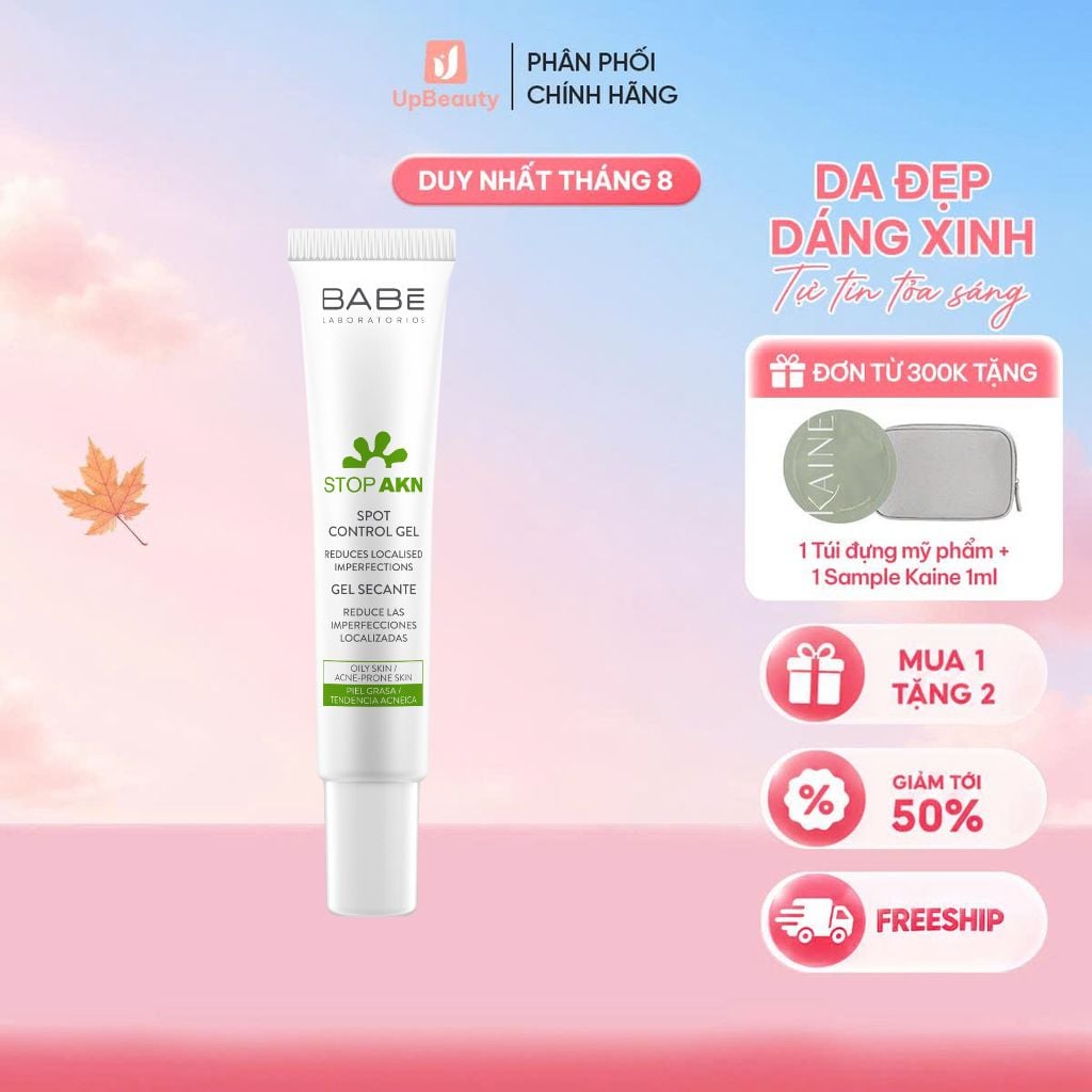Gel Chấm Mụn BABÉ Stop Akn Spot Control Gel Giúp Gom Cồi Mụn 8ml