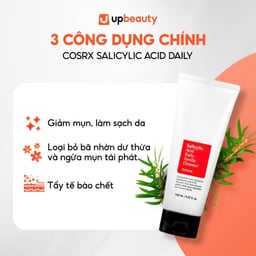 Sữa rửa mặt COSRX Salicylic Acid Daily Gentle Cleanser dịu nhẹ, mềm mại giúp làm sạch da 150ml Sữa rửa mặt COSRX Salicylic Acid Daily Gentle Cleanser dịu nhẹ, mềm mại giúp làm sạch da 150ml