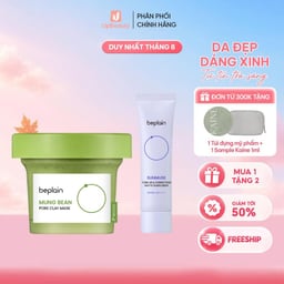 Combo Hộp Mặt Nạ Đất Sét Beplain 120ML Và Kem chống nắng Beplain Sunmuse Tone - Up & Correcting Matte Sunscreen 50ml Combo Hộp Mặt Nạ Đất Sét Beplain 120ML Và Kem chống nắng Beplain Sunmuse Tone - Up & Correcting Matte Sunscreen 50ml