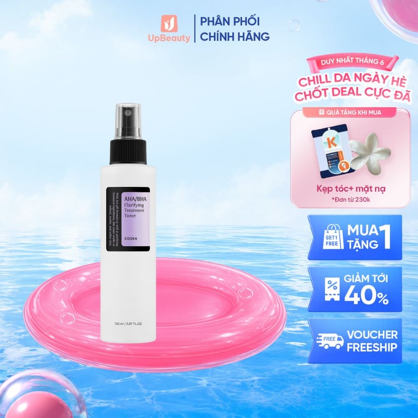 Nước Cân Bằng COSRX AHA/ BHA Clarifying Treatment Toner Làm Sạch Và Cấp Ẩm Cho Da 150ml Nước Cân Bằng COSRX AHA/ BHA Clarifying Treatment Toner Làm Sạch Và Cấp Ẩm Cho Da 150ml