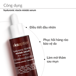 Serum Ekseption NIACIN B3 Hyaluronic Mixlab 75ml dưỡng ẩm da, giúp da mịn màng Serum Ekseption NIACIN B3 Hyaluronic Mixlab 75ml dưỡng ẩm da, giúp da mịn màng