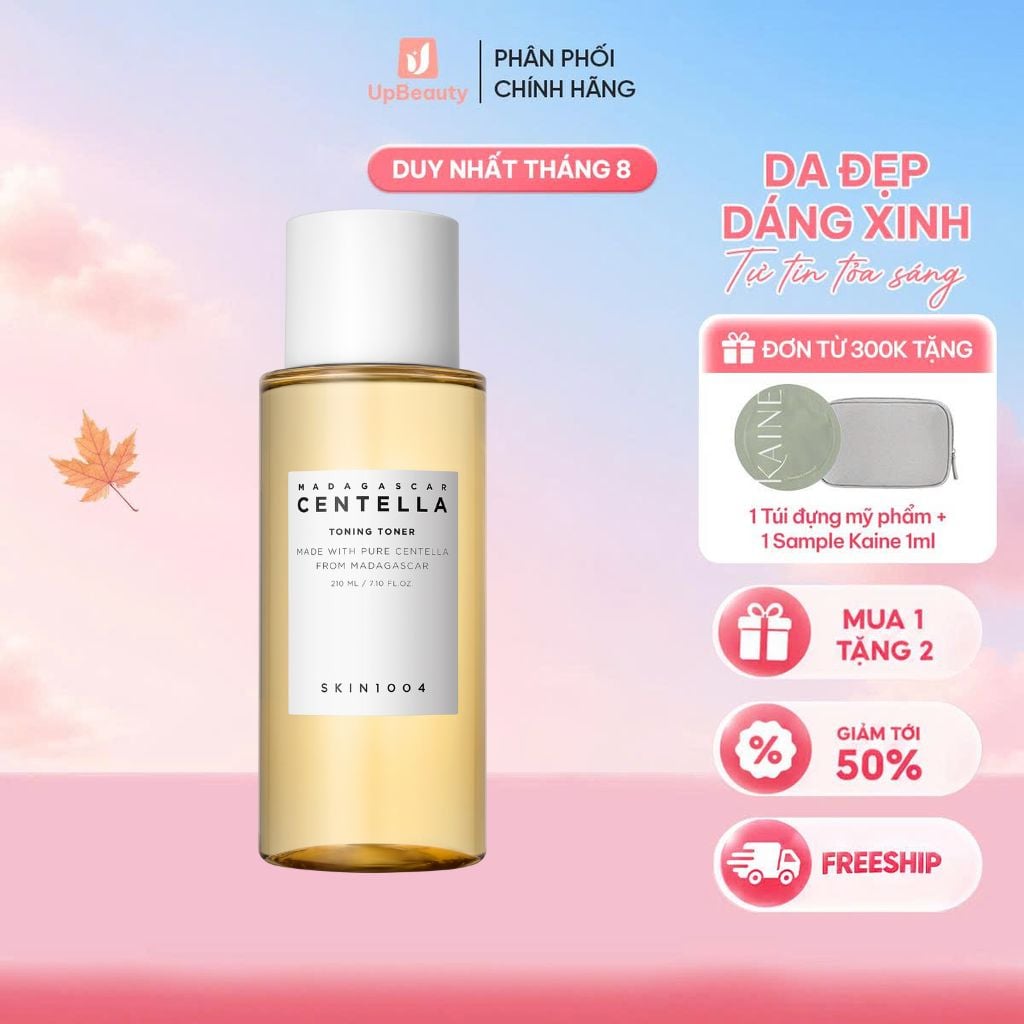 Nước Hoa Hồng SKIN1004 Madagascar Centella Toning Toner Làm Dịu Da, Cân Bằng Độ pH 210ml