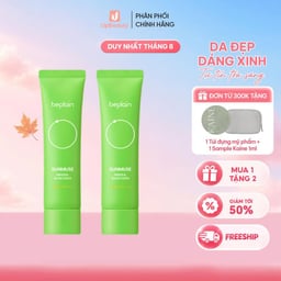 Combo 2 Kem Chống Nắng BEPLAIN Sunmuse Mineral Sunscreen SPF50+ PA++++ Nâng Tone, Kiềm Dầu 50ml Combo 2 Kem Chống Nắng BEPLAIN Sunmuse Mineral Sunscreen SPF50+ PA++++ Nâng Tone, Kiềm Dầu 50ml
