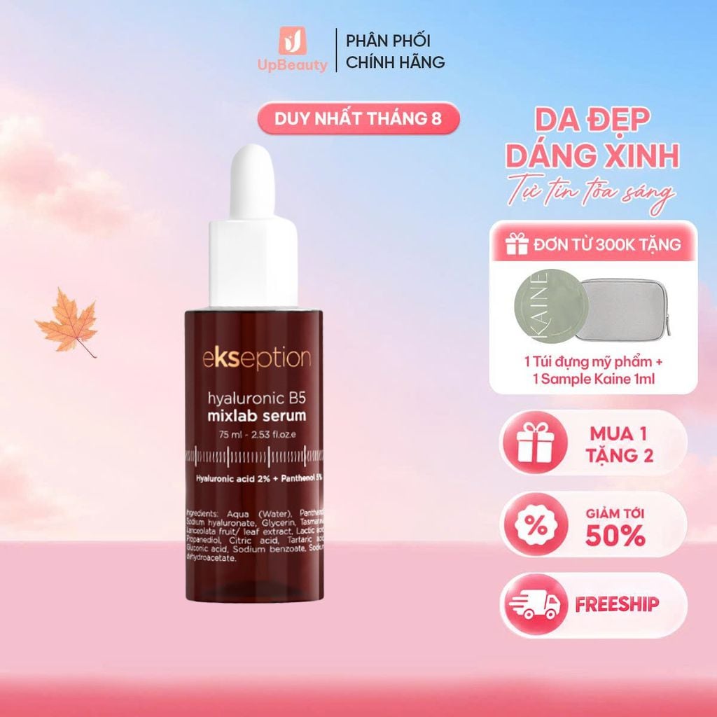 Serum Ekseption B5 Hyaluronic Mixlab 75ml giúp làm dịu da, dưỡng ẩm