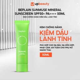 Kem Chống Nắng Vật Lý BEPLAIN Sunmuse Mineral Sunscreen SPF50+ PA++++ Ráo Dầu, Phù Hợp Da Nhạy Cảm 50ml Kem Chống Nắng Vật Lý BEPLAIN Sunmuse Mineral Sunscreen SPF50+ PA++++ Ráo Dầu, Phù Hợp Da Nhạy Cảm 50ml