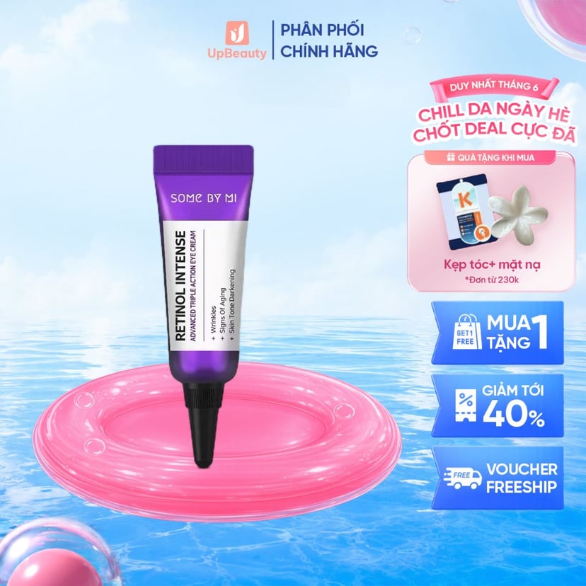 Kem Dưỡng Mắt Some By Mi Retinol Intense Advanced Triple Action Eye Cream Cải Thiện Nếp Nhăn, Quầng Thâm 10ml Kem Dưỡng Mắt Some By Mi Retinol Intense Advanced Triple Action Eye Cream Cải Thiện Nếp Nhăn, Quầng Thâm 10ml