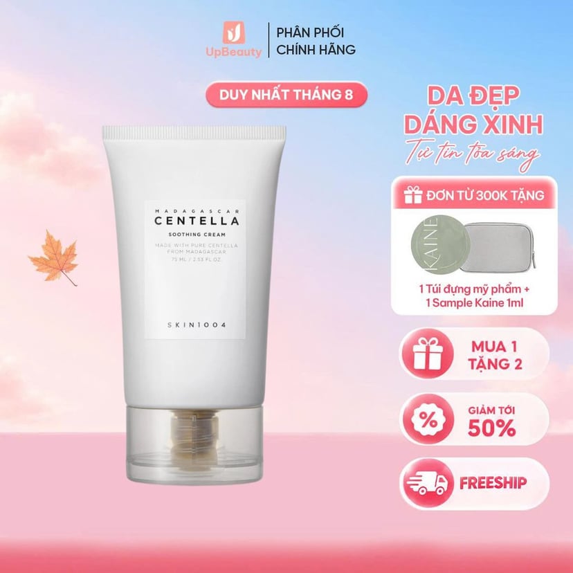 Kem Dưỡng Ẩm Hồi Phục Da SKIN1004 Madagascar Centella Soothing Cream 75ml Kem Dưỡng Ẩm Hồi Phục Da SKIN1004 Madagascar Centella Soothing Cream 75ml