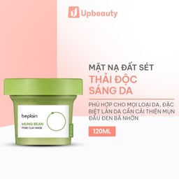 Mặt Nạ Đất Sét BEPLAIN Mung Bean Pore Clay Mask Làm Dịu Da, Hỗ Trợ Cải Thiện Mụn, Làm Sạch Da 120ml Mặt Nạ Đất Sét BEPLAIN Mung Bean Pore Clay Mask Làm Dịu Da, Hỗ Trợ Cải Thiện Mụn, Làm Sạch Da 120ml