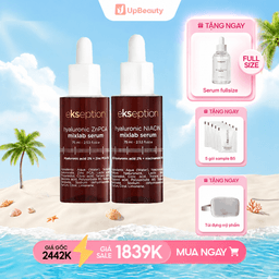 Bộ Đôi Hỗ Trợ Giảm Mụn, Mờ Thâm & Cải Thiện Lỗ Chân Lông Ekseption (Kẽm + Hyaluronic Niacin) Bộ Đôi Hỗ Trợ Giảm Mụn, Mờ Thâm & Cải Thiện Lỗ Chân Lông Ekseption (Kẽm + Hyaluronic Niacin)