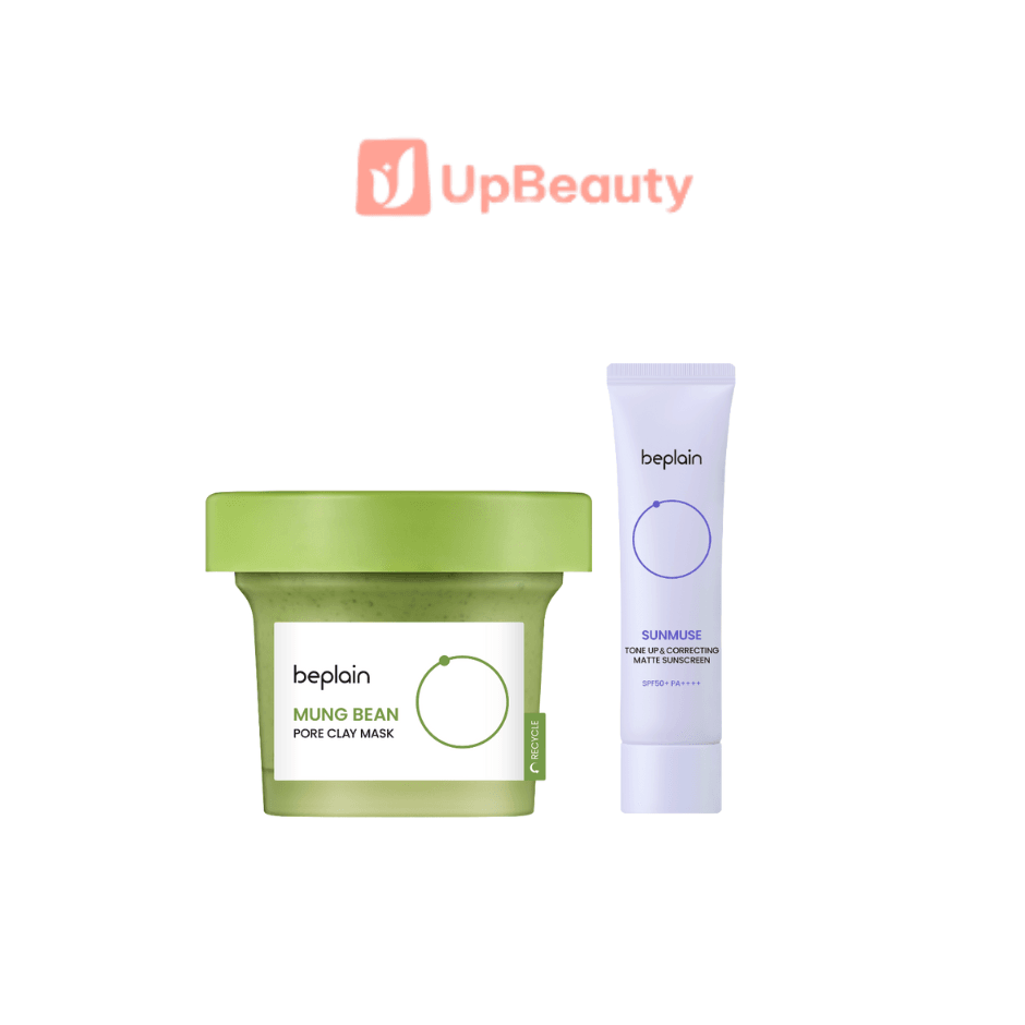 Combo Hộp Mặt Nạ Đất Sét Beplain 120ML Và Kem chống nắng Beplain Sunmuse Tone - Up & Correcting Matte Sunscreen 50ml - ảnh 2