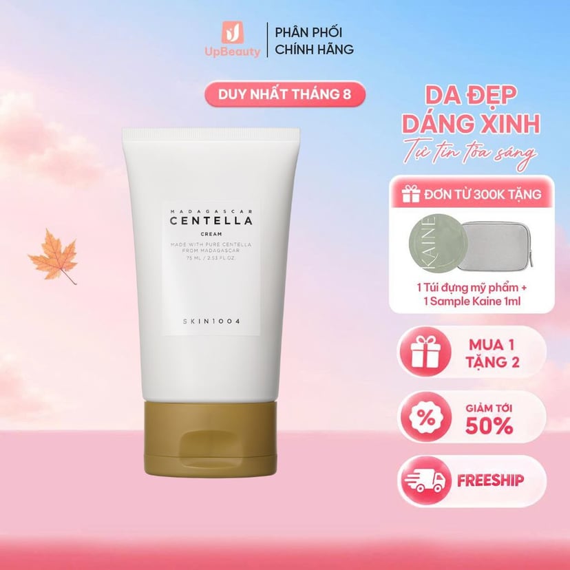 Kem dưỡng SKIN1004 Madagascar Centella Cream dưỡng ẩm, sáng da 75ml Kem dưỡng SKIN1004 Madagascar Centella Cream dưỡng ẩm, sáng da 75ml