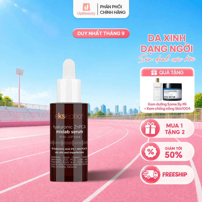 Serum Ekseption Kẽm ZNPCA Hyaluronic Mixlab 75ml hỗ trợ kiểm soát dầu nhờn, dưỡng ẩm cho da mịn màng Serum Ekseption Kẽm ZNPCA Hyaluronic Mixlab 75ml hỗ trợ kiểm soát dầu nhờn, dưỡng ẩm cho da mịn màng